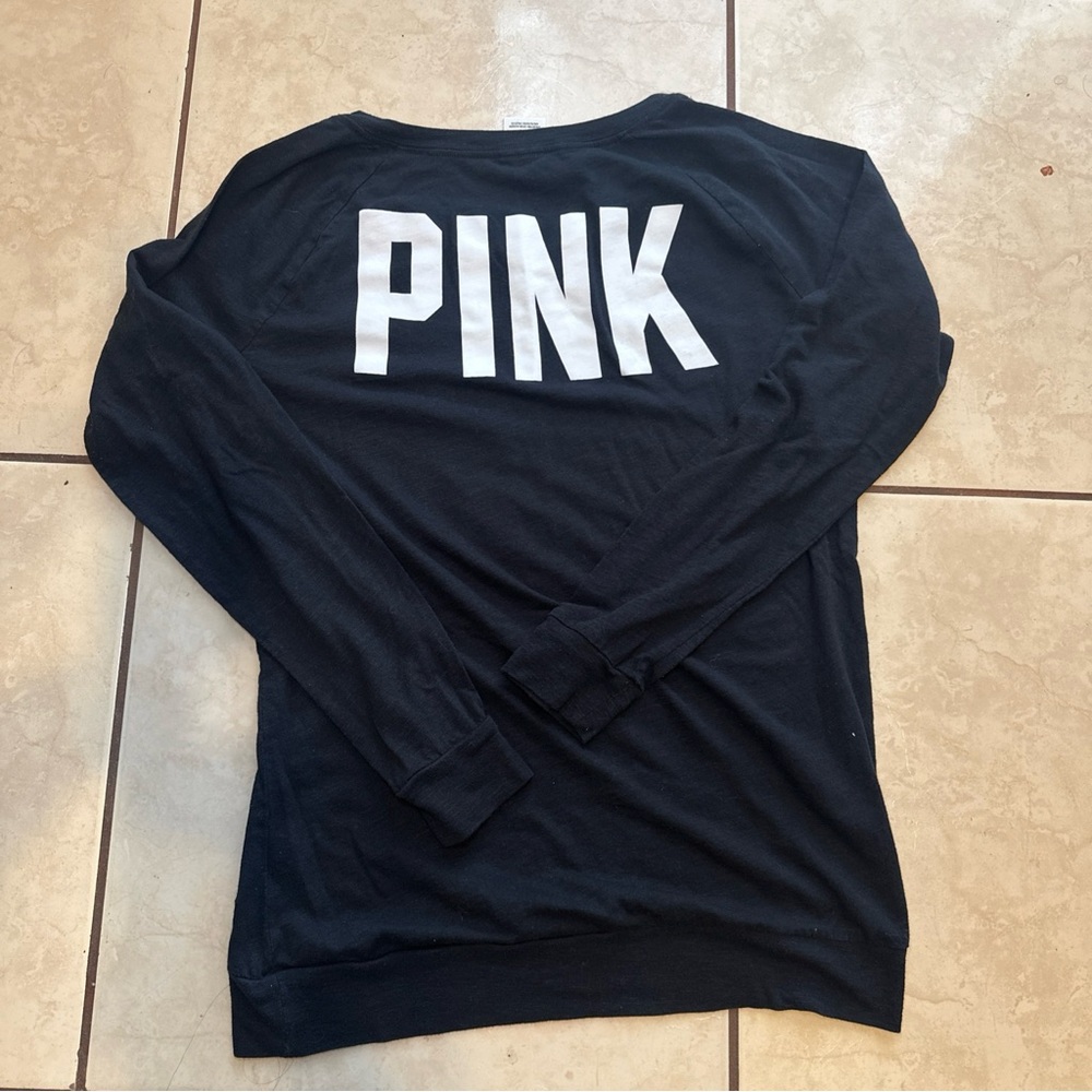 PINK Victoria's Secret Kids Black and Pink Sweatshirts bundle size xs - Picture 7 of 16